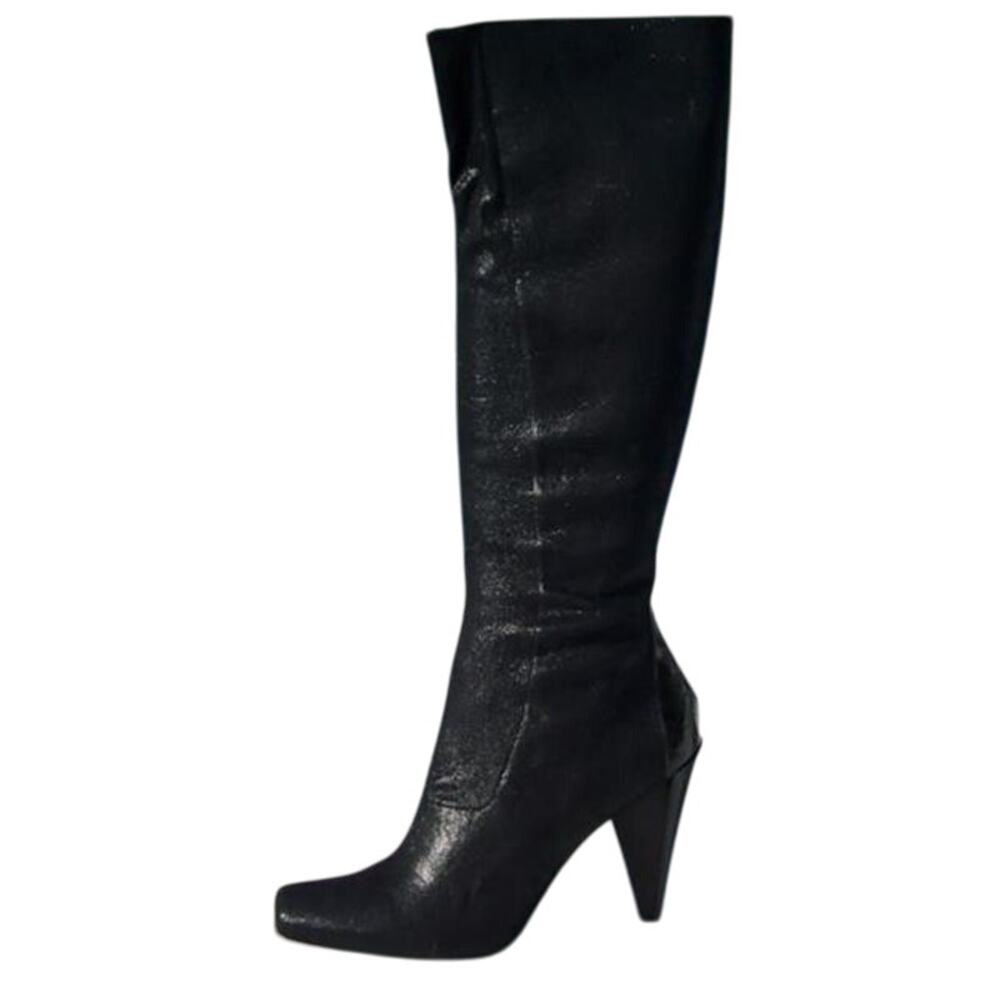 Donald Pliner Couture Black Suede Leather Boot Shoe Water Resistant New NWT $495